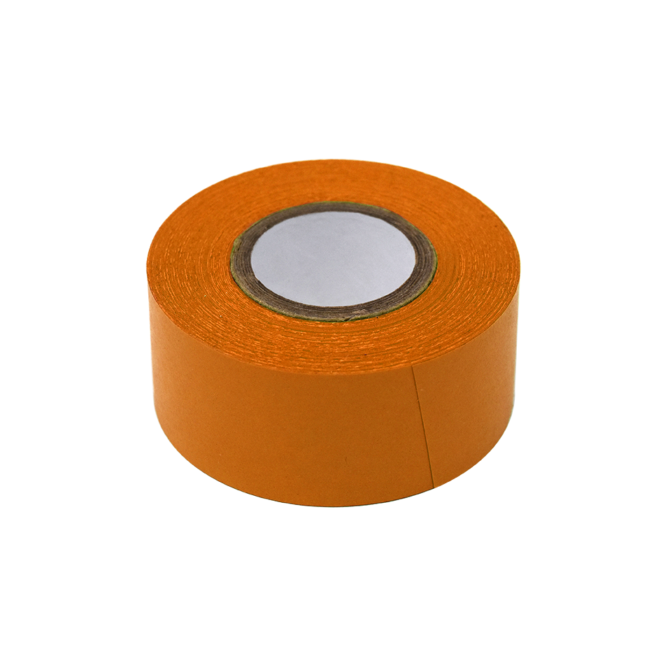 Globe Scientific Labeling Tape, 1" x 500" per Roll, 3 Rolls/Box, Orange  